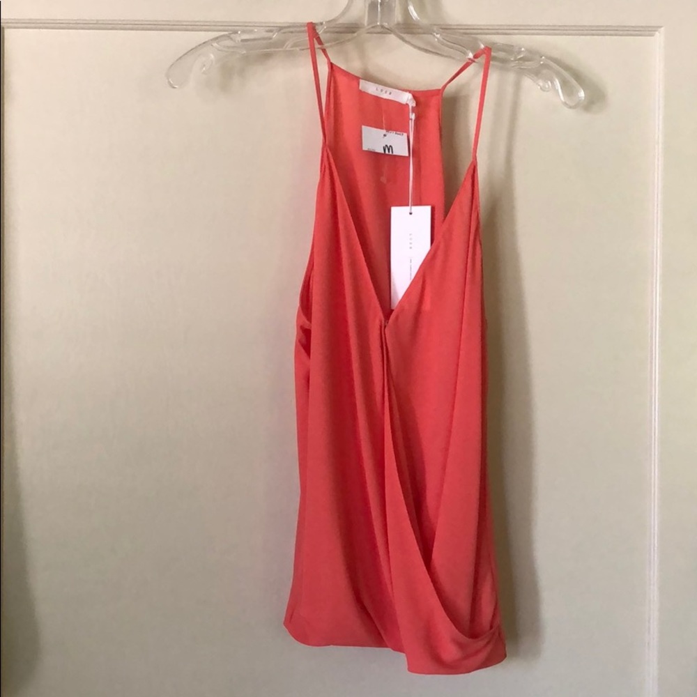 Coral sexy top